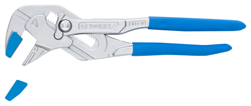 GEDORE Zangenschlüssel-Set 7" mit getauchten Griffhüllen und 4 Backen SB 183 7 TC S-001