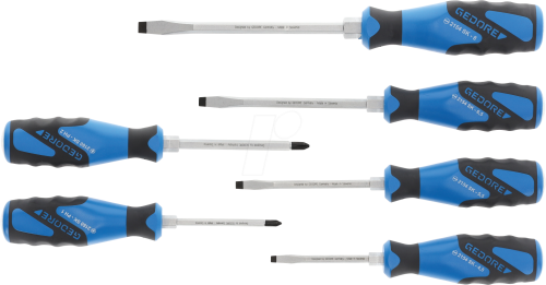 GEDORE 3K-Schraubendreher-Satz 6-teilig mit Schlagkappe SK 2154 PH-06